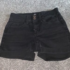 Black Midi Shorts